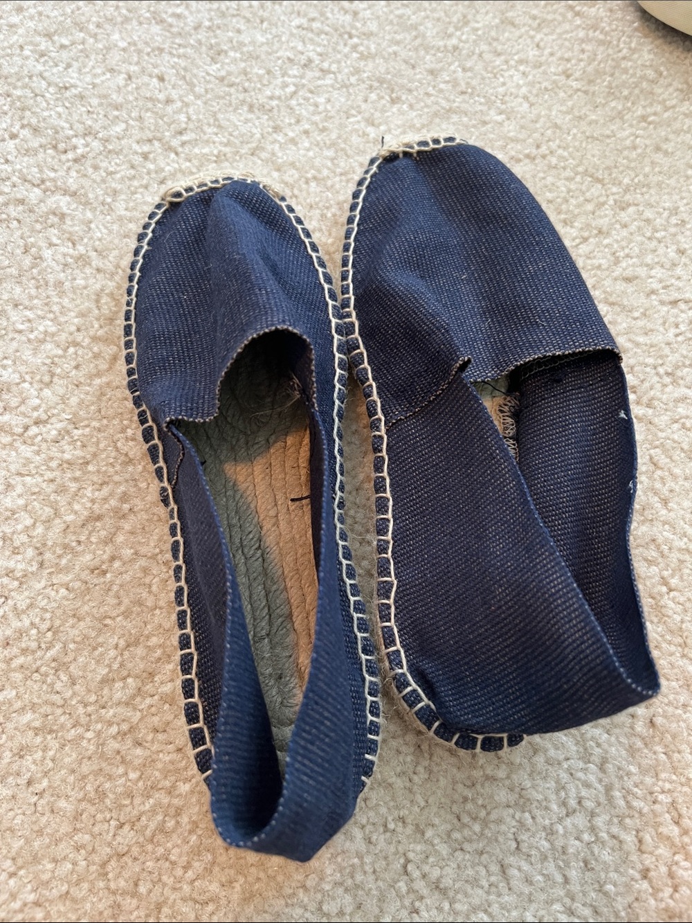 Women’s Navy Espadrille Slip-On Flats